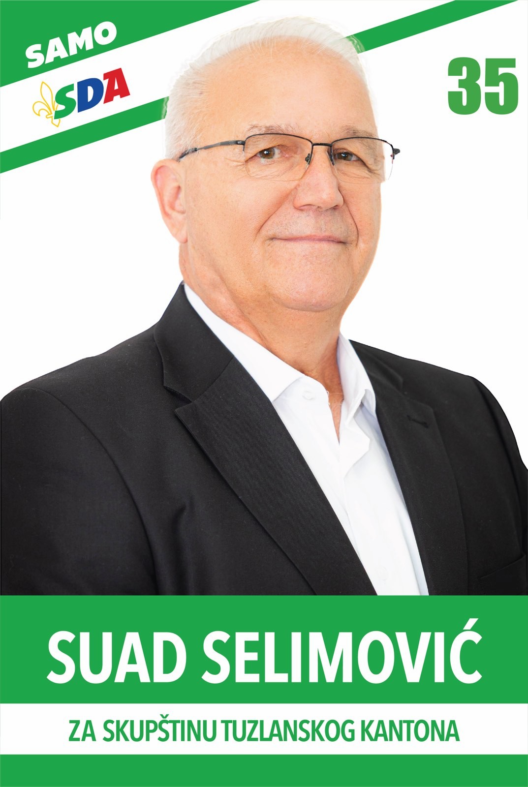 Suad Selimović, kandidat pod brojem 35 za Skupštinu Tuzlanskog kantona